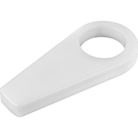Kipp Cam Clamp D=30, 1 100X10, Pom White K1212.23010